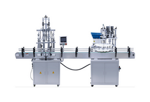 液體肥料四頭自動灌裝旋蓋生產(chǎn)線